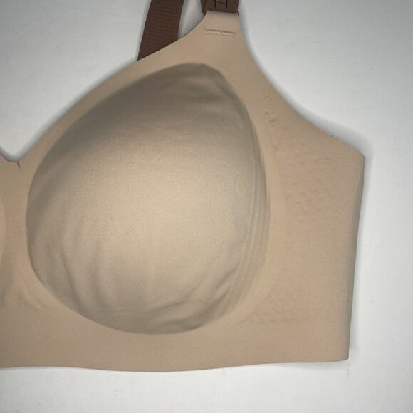 🍒 Momcozy V Jelly Strip Lift Busty Nursing Bra Breastfeed Comfort Oyster Pink XL - Picture 4 of 12